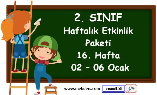 2. Sınıf 16. Hafta Etkinlik Paketi (02- 06 Ocak)